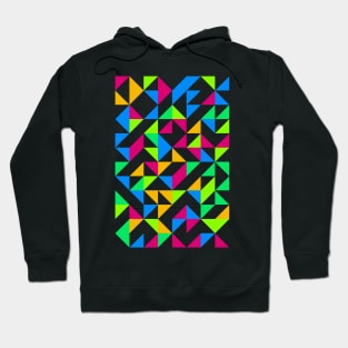 Creative Geometric Colourful Triangle Pattern #18 Hoodie